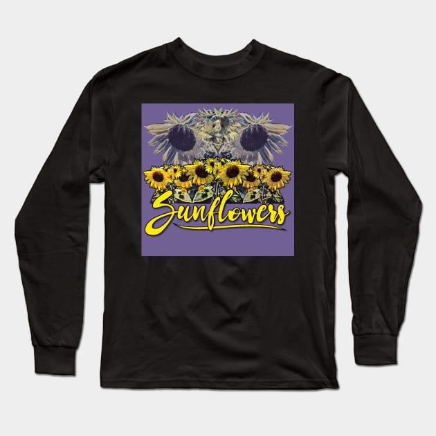 Sunflowers Long Sleeve T-Shirt by ImpArtbyTorg